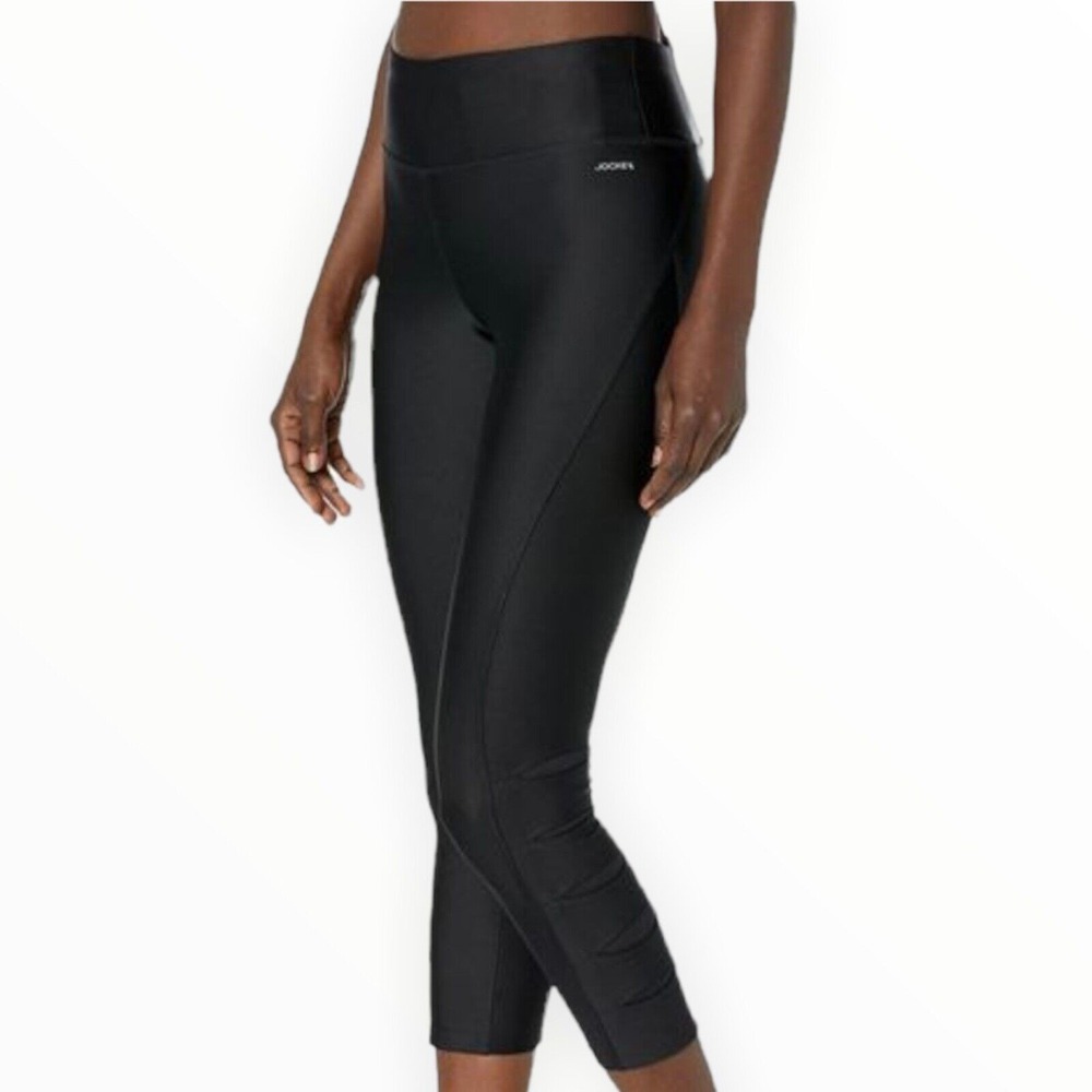 Jockey Cutout Active Carpi Leggings Black Women's Small